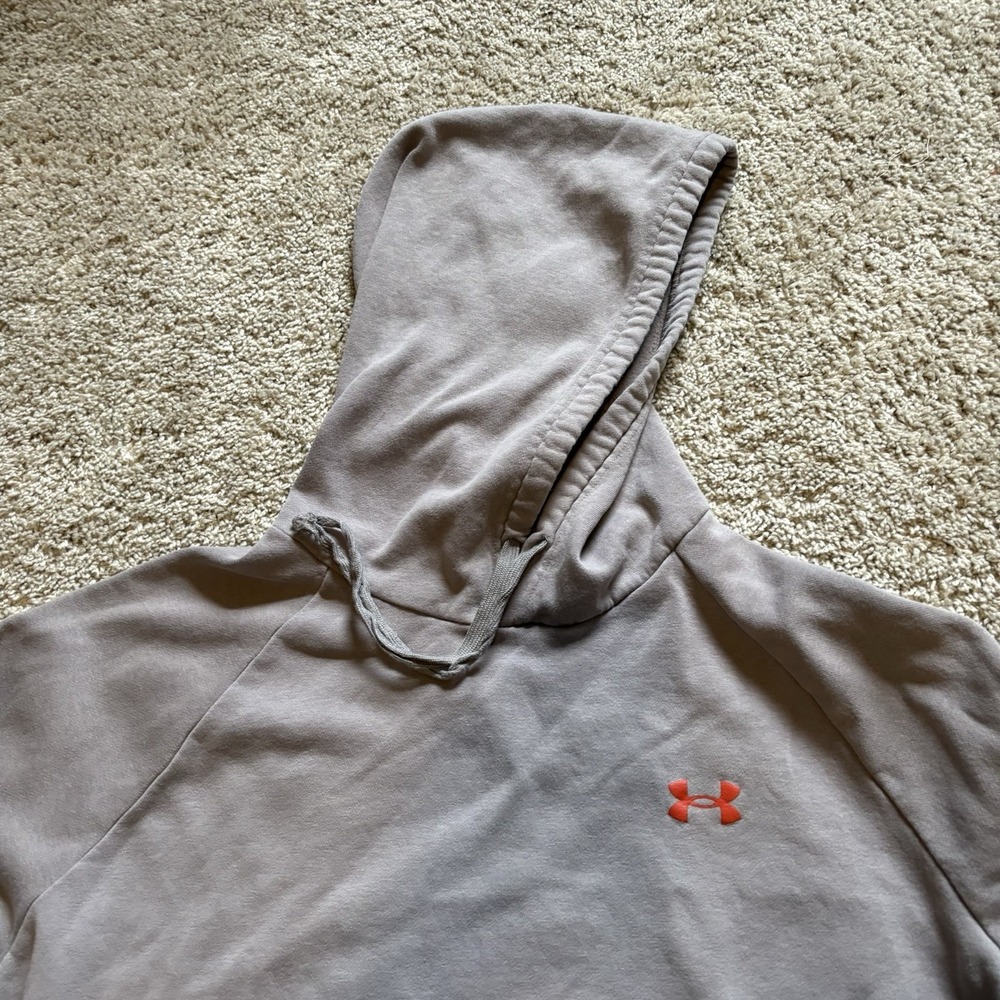 Under Armour Logo Sweatshirt Gray Men's XL Double Sided - Picture 3 of 6